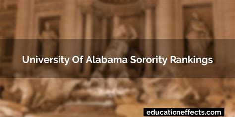 university of alabama sorority rank|More.